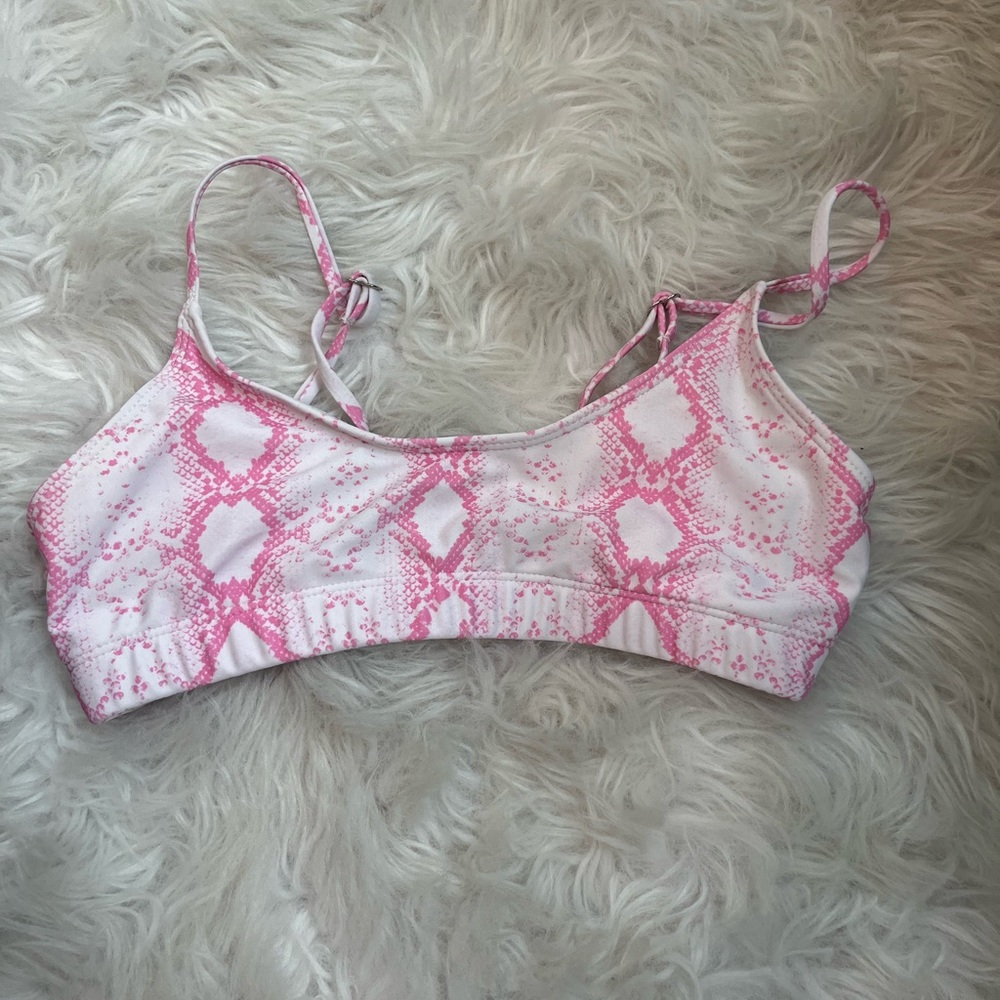 Shein snakeskin bikini top